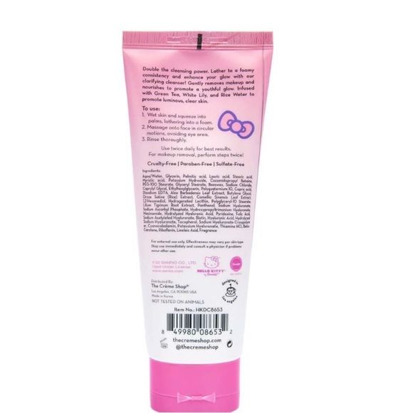 The Crème Shop X Hello Kitty Double Cleanse 2-In-1 Daily Cleanser Makeup Remover - Picture 5 of 6